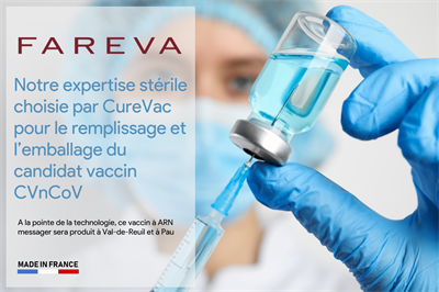 CureVac et Fareva signent un accord pour le remplissage et l’emballage du candidat-vaccin de CureVac contre la COVID19